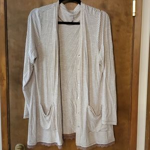 Lori Goldstien Light Cardigan Large